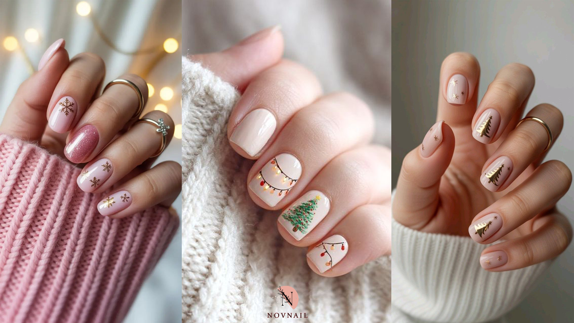 مدل ناخن کوتاه کریسمس؛ شیک و راحت برای همه